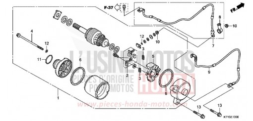 DEMARREUR CBR125RSC de 2012